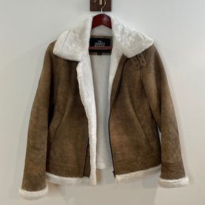 B-3 Leather Shearling Bomber Jacket